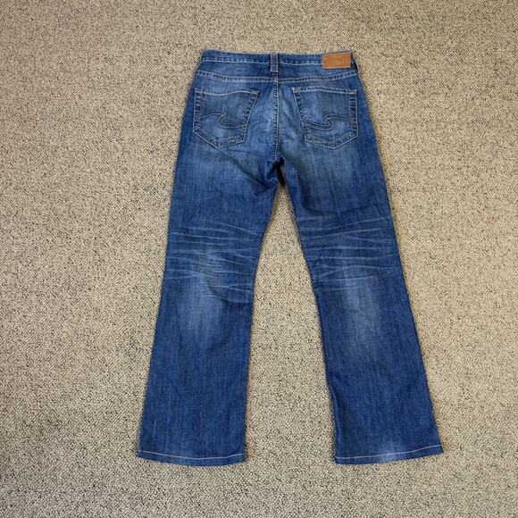 Silver Jeans Co Craig Straight Blue Denim Jeans US Men's 31x29 - Picture 2 of 8
